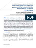 A Study On The Phased Training Program Development For Performance Ability Improvement of Taekwondo Demonstration