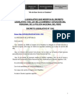 Ley de La Carrera y Situacion Del Personal de La PNP