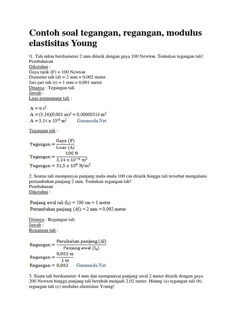 Contoh Soal Tegangan Docx