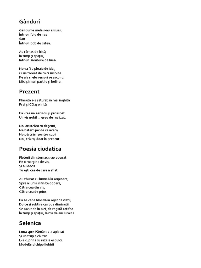 Poeziie | PDF