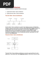 DBMS Architechture