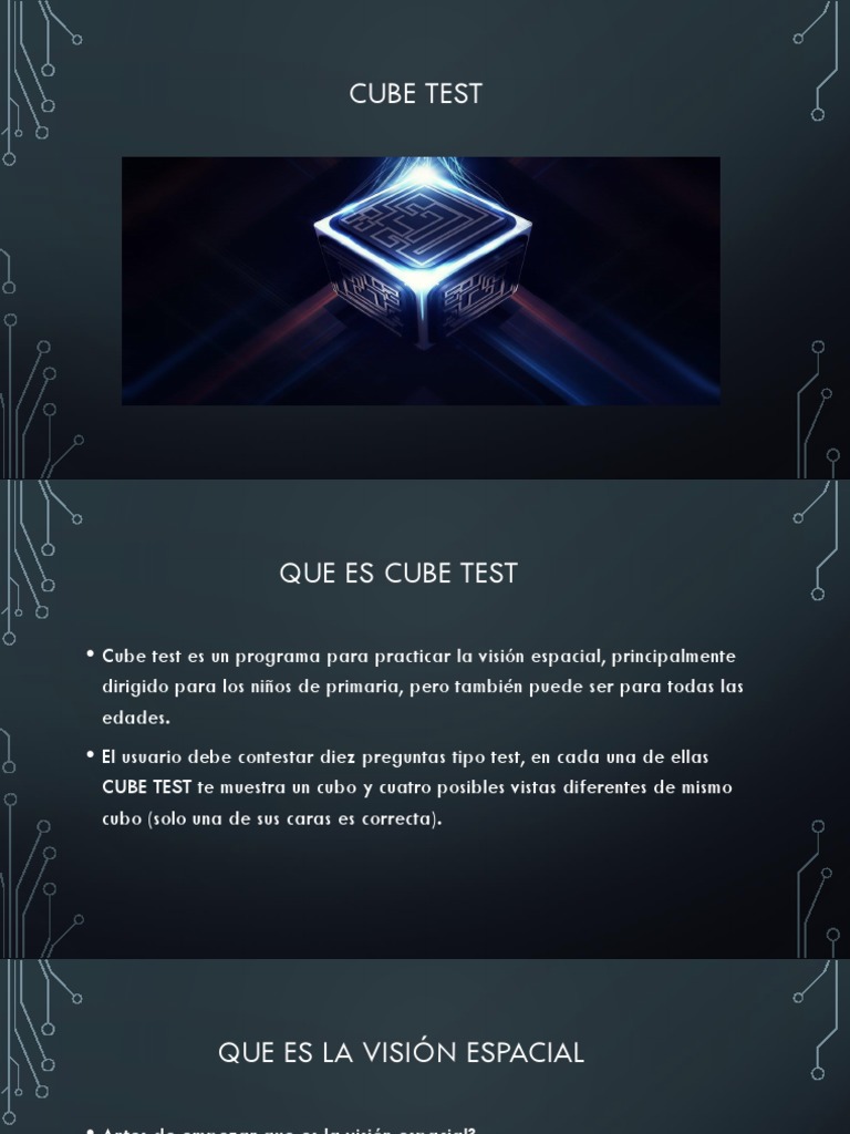 Cube Test Tidgiixix | PDF