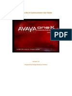 Avaya OneX Communicator User Guide