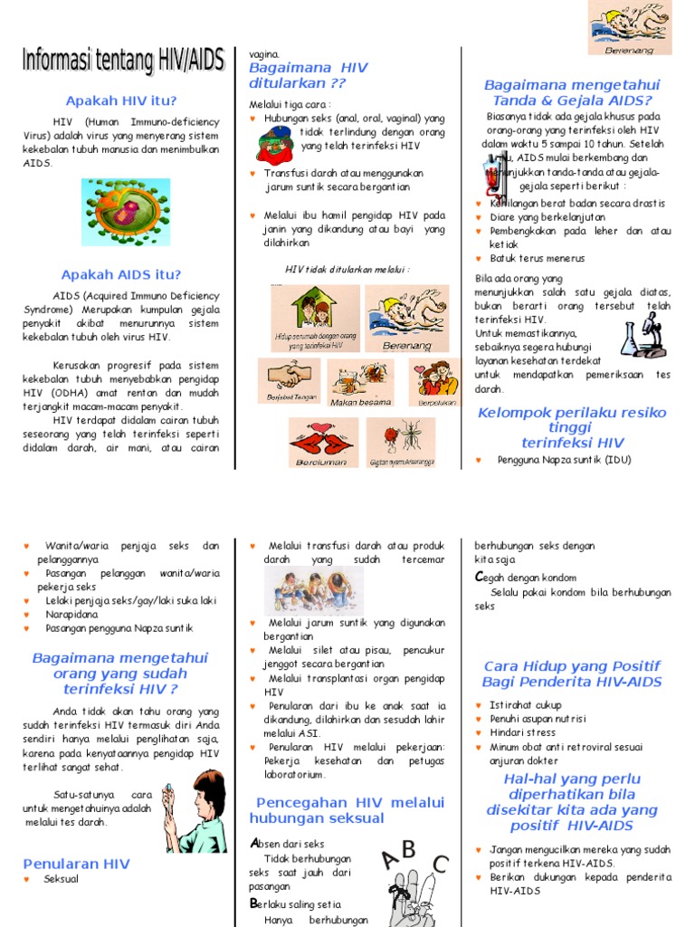 Leaflet Hiv Aids | PDF