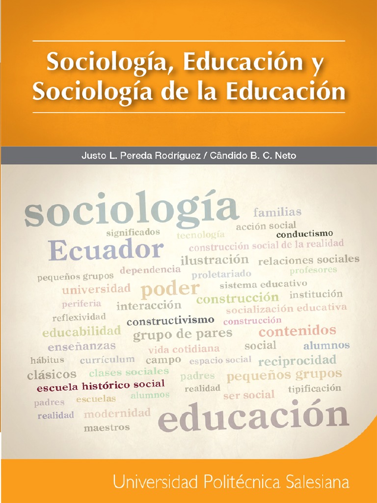 Libro. Sociologia, Educacion y Sociologia de La Educacion PDF | PDF ...