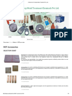 NDT accessories selection chart