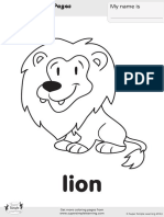 Lion Coloring Page