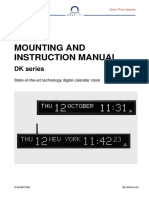Mounting and Instruction Manual: DK Series