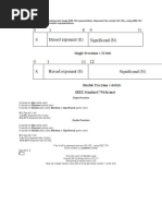 Explain The Single Precision Floating Point Single IEEE 754 Representation