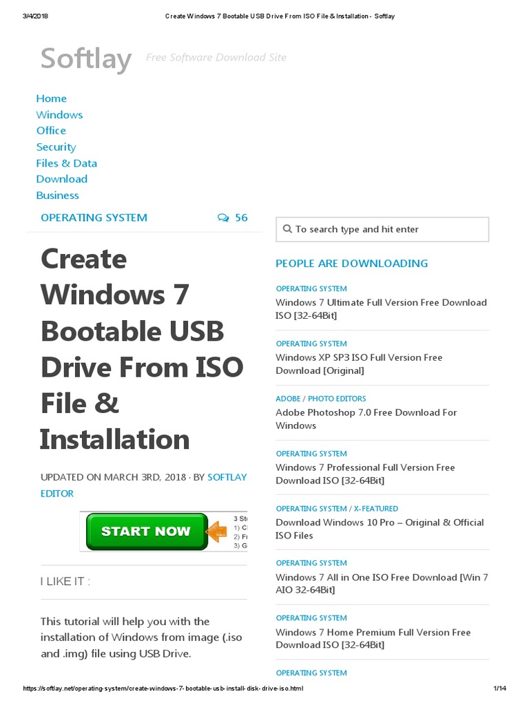 create a bootable usb drive from iso windows 7