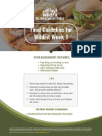 Week 1 Food Guidelines