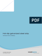 Hot-dip galvanized steel technical terms