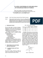 Modeling, Simulation and Feedback Linearization Control of Nonlinear Surface Vessels