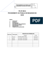 Procedimiento Trabajo Maquinado Base