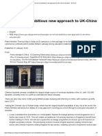 PM to Set Out Ambitious New Approach to UK-China Education - GOV.uk
