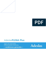 Condicionado General Adeslas Plena Plus 2016