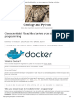 Geology and Python-Read This Before You Start Programming