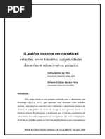 o Pathos Docente Em Narrativas
