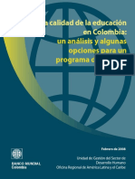 Calidad educacion Colombia un analisis y algunas opciones para programa de politica.pdf
