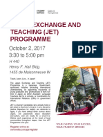 Japan Exchange and Teaching (Jet) Programme: October 2, 2017 3:30 To 5:00 PM
