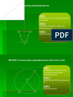 Method 1: Constructing of Perpendicular Line: P Centered at P, Draw Arcs Intersecting Ataandb