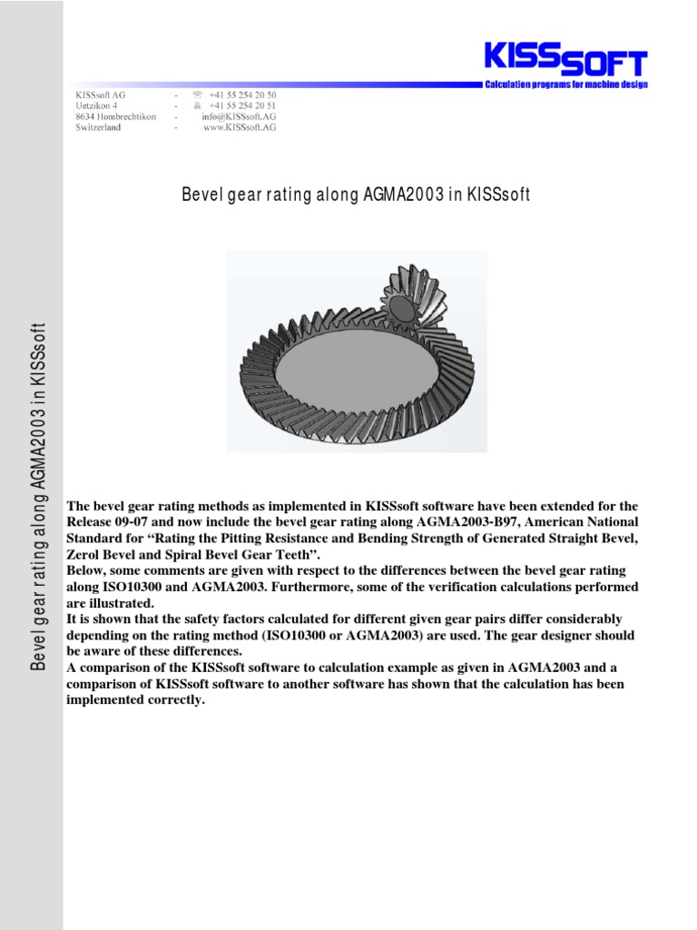 AGMA2003 Comments | PDF | Gear | Kinematics