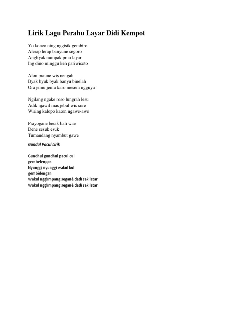 Lirik Perahu Layar yang Menginspirasi dan Penuh Makna