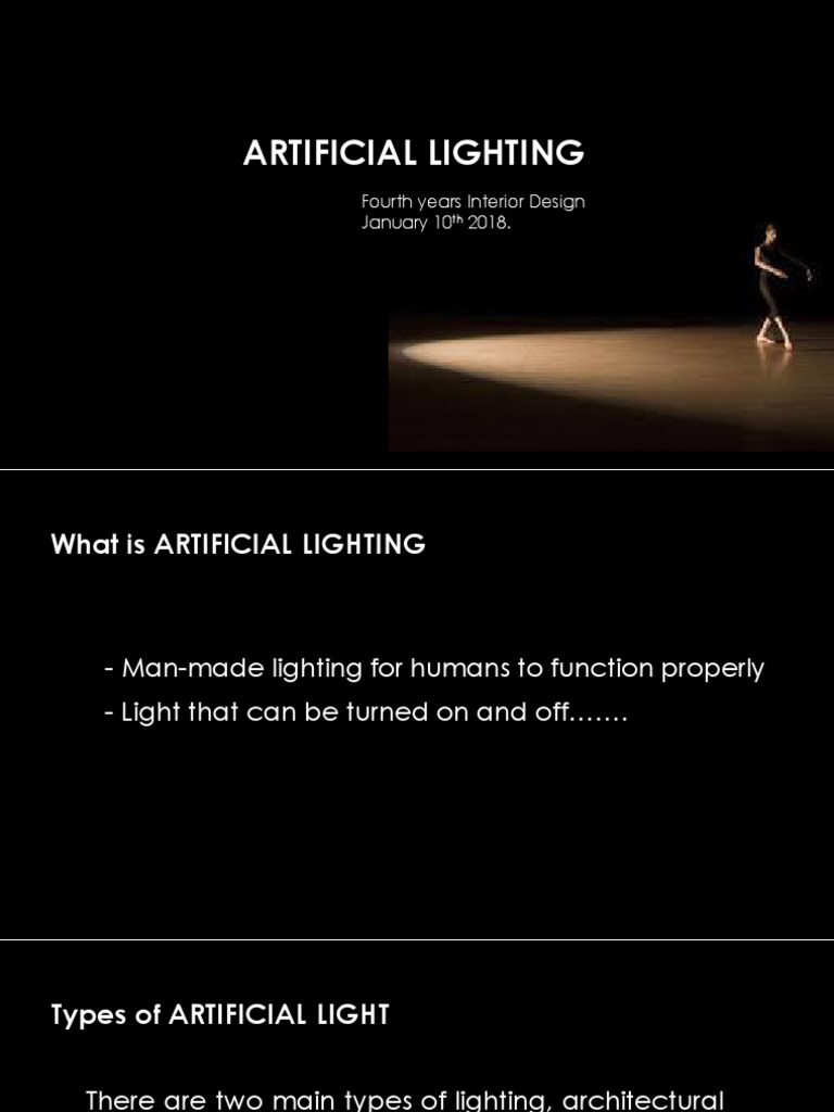 Artificial Lighting PDF Lighting Electrodynamics
