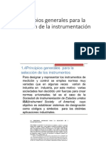 Principios Generales para La Selección de La Instrumentación