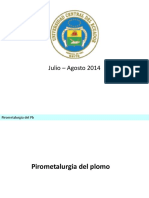 Pirometalurgia del Pb: Proceso de fundición y refinación