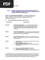 Download DAO 90-34 - Revised Water Usage and Classification Water Quality Criteria Amending Section Nos 68 and 69 Chapter III of the 1978 NPCC Rules and Regulations by Pacific Spectrum SN37326049 doc pdf