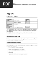 BSBWOR501A - Assessment Task 2 V2