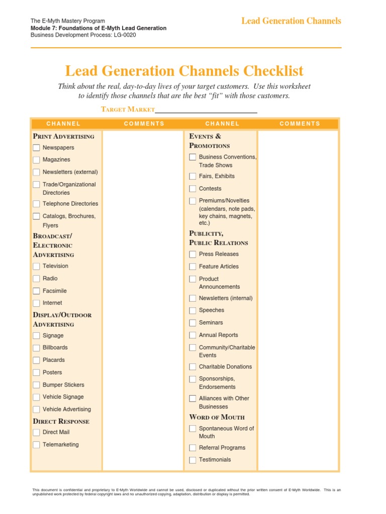 Lead Generation Channels | PDF | Copyright Infringement | Advertising