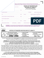 REG 138, Notice of Transfer and Release of Liability