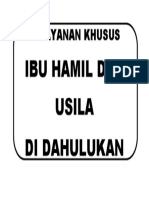 Pelayanan Khusus Ibu Hamil