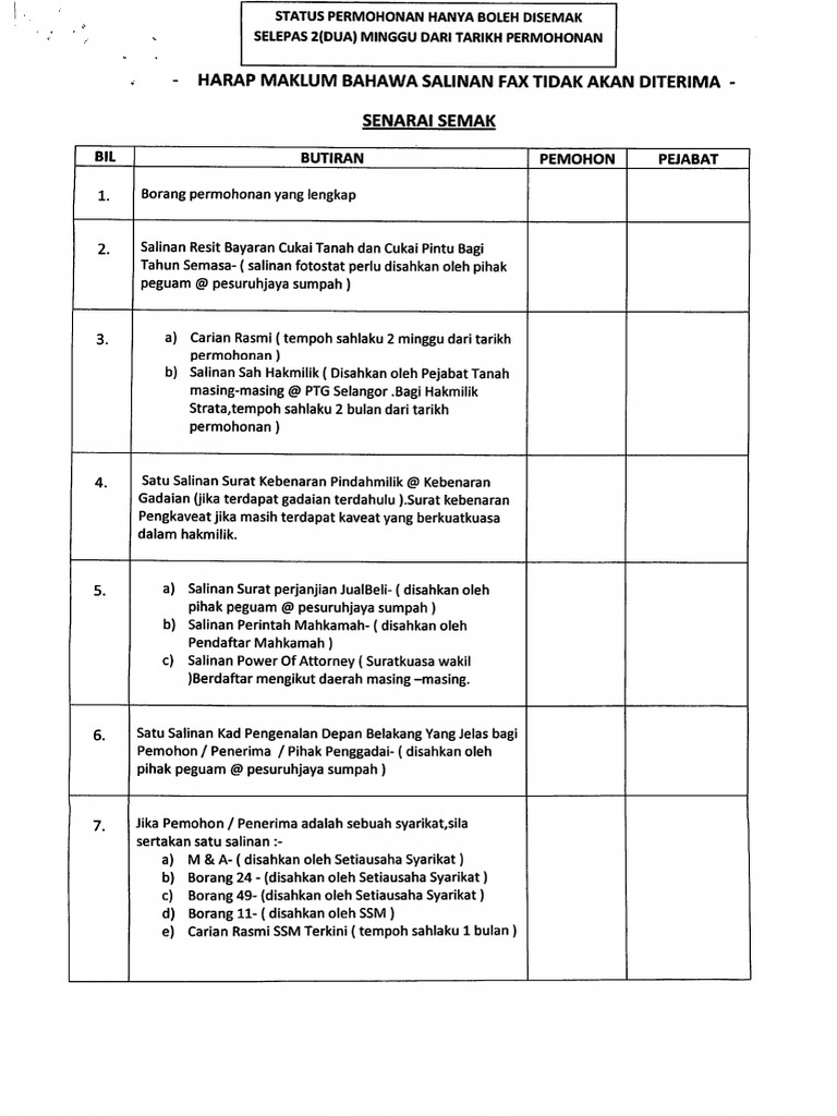 Borang Pindahmilik Dan Gadaian Pdf