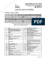 Disposición de los fusibles en modelos 2006-2010