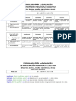 FORMULARIO EVALUACIÓN participacion