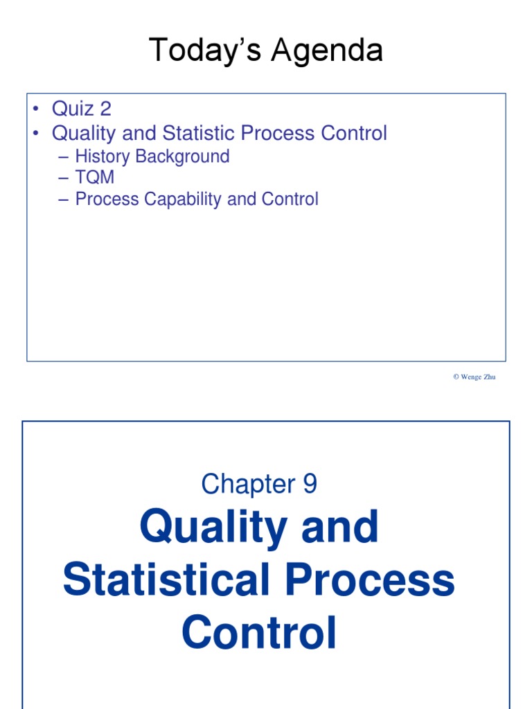 6 Quality and Statistical Process Control Chapter 9 | PDF | Statistics ...