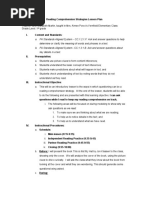 educ 529 - reading comprehension strategies lesson plan