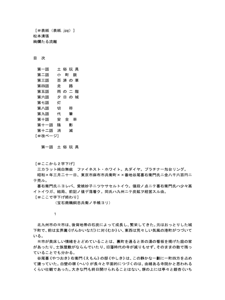 松本清張 絢爛たる流離