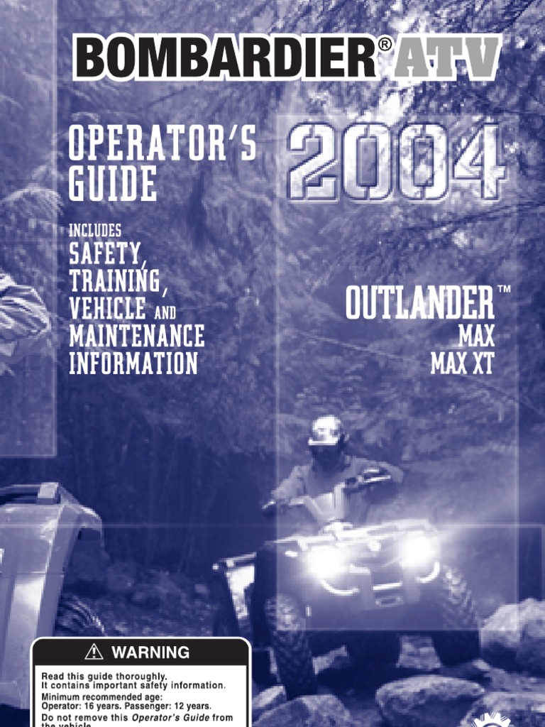 Bombardier ATV - Owners Manual | PDF | Vehicles | Vehicle Technology