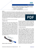 Design of Screw Conveyor As Heat Exchanger Using Water Jacket