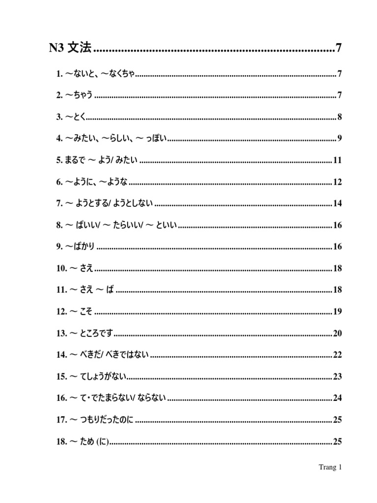 Ngu Phap N3 Pdf