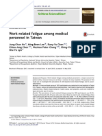 Work-Related Fatigue Among Medical Personnel in Taiwan