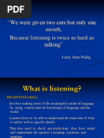 Listening
