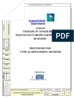 Dewatering Construction Procedure