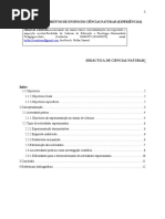 Métodos, Procedimentos de Ensino Em Ciências Naturais (Experiências)