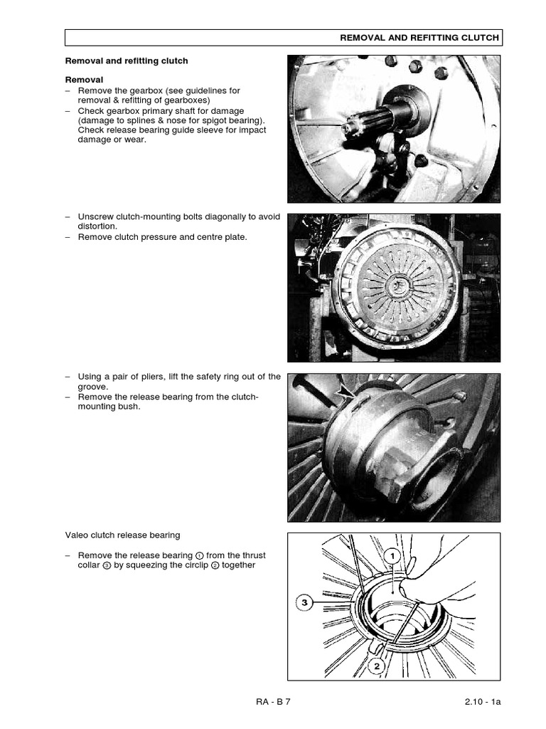 Removal and Refitting Clutch Removal and Refitting Clutch Removal PDF