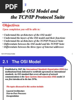 The OSI Model and The TCP/IP Protocol Suite: Objectives